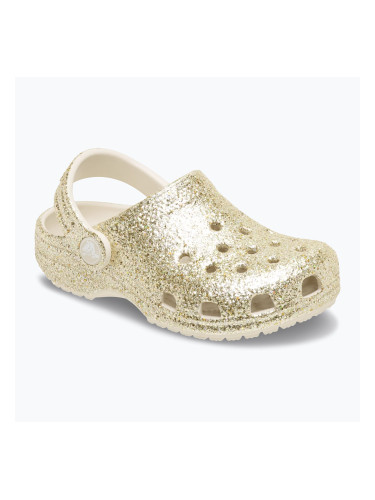 Детски чехли Crocs Classic Chunky Glitter 211940 sandstone