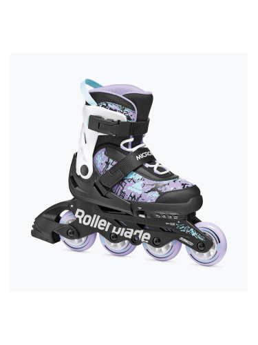 Детски ролери Rollerblade Microblade SL Jr black/lavender/light blue