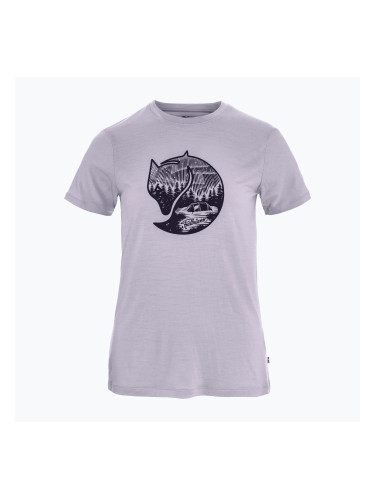 Дамска тениска Fjällräven Abisko Wool Fox lavender mist/dark navy
