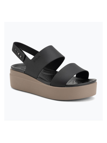 Дамски сандали Crocs Brooklyn Low Wedge black/mushroom