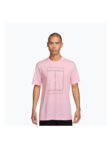 Мъжка тениска Nike Court Heritage pink foam