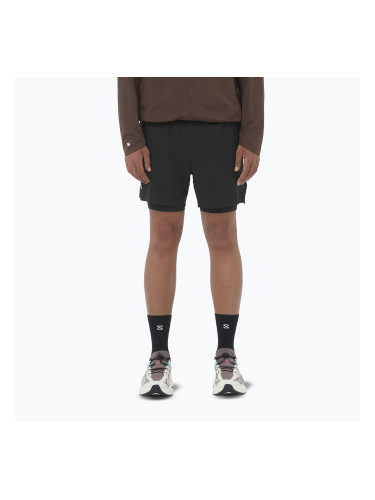 Мъжки шорти за бягане Salomon Sense Aero 2IN1 5“ deep black