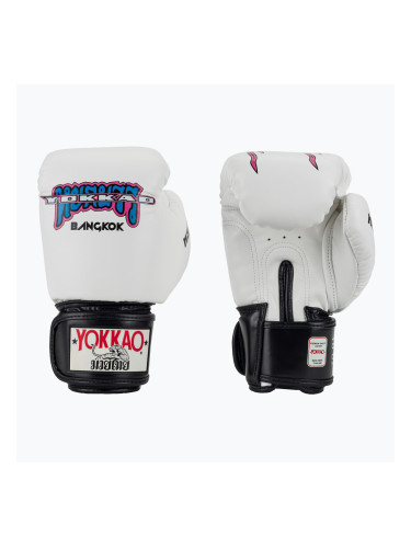 Мъжки боксьорски ръкавици YOKKAO East Club white