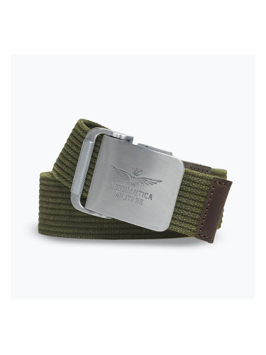 Mъжки колан за панталони Aeronautica Militare CI0319UCT04306 green musk