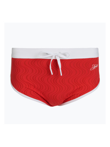 Мъжки бански тип слип Speedo Texture Brief 3.5“ high risk red