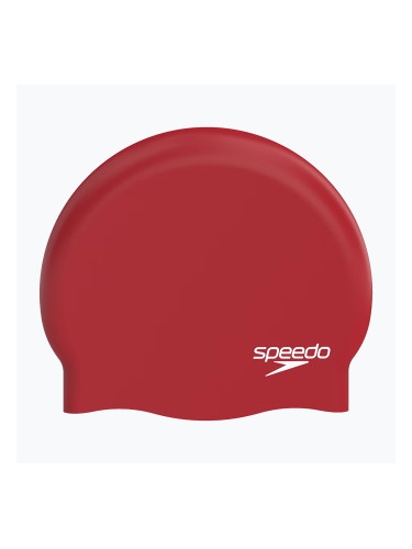 Шапка за плуване Speedo Plain Moulded Silicone speedo red