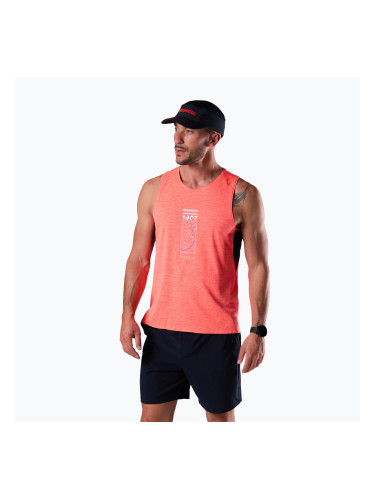 Мъжка тениска за бягане Rossignol Sapa Ultra Tank neon red