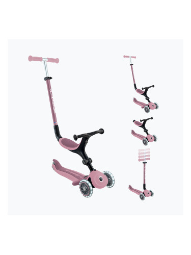 Детска триколесна тротинетка Globber Go.Up Active Ecologic Lights berry