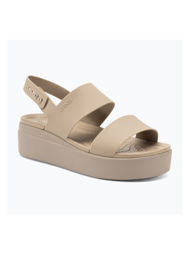 Дамски сандали Crocs Brooklyn Low Wedge latte/mushroom