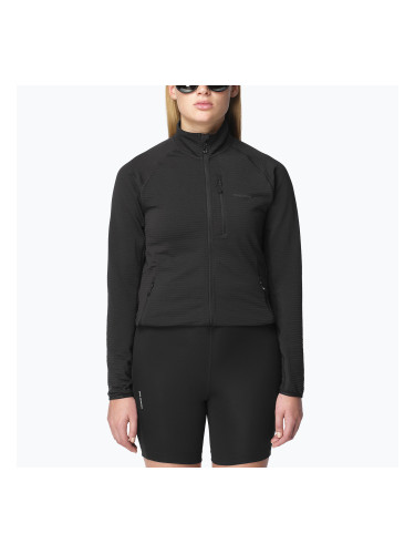 Дамски поларен суитшърт Salomon Lightwarm Full Zip deep black