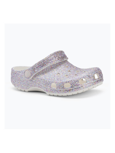 Детски чехли Crocs Classic Fantasy Glitter white