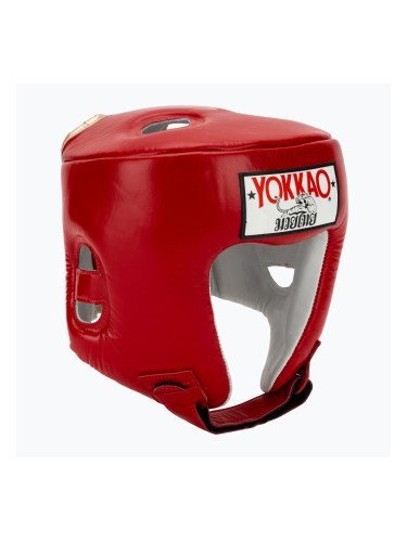 Боксова каска YOKKAO Competition red