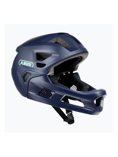 Детска велосипедна каска ABUS Youdrop FF в среднощно синьо