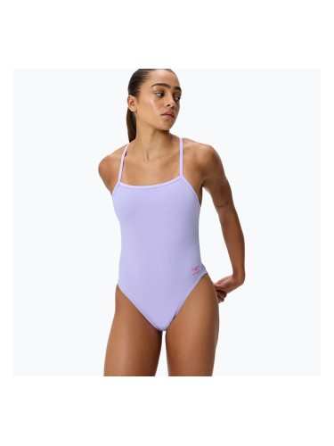 Дамски цял бански костюм Speedo FL Solid V-Back 2.0 bright lavender