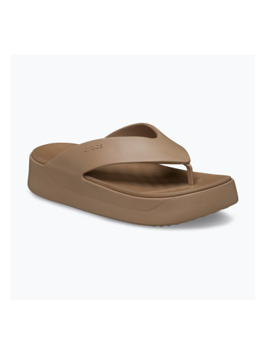 Дамски джапанки Crocs Gateway Platform milk chocolate