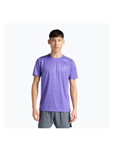 Мъжка тениска New Balance Essentials Printed T electric purple