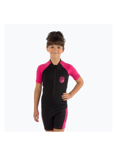 Детска пяна за плуване Cressi Little Shark 2 mm черна/розова DG003107