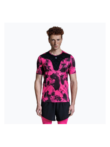 Мъжка тениска X-Bionic Corefusion Run wolfpack/black/neo pink