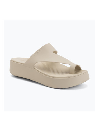 Дамски джапанки Crocs Getaway Platform Toe Loop sandstone