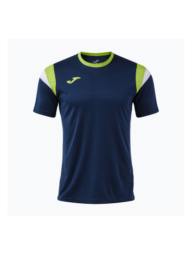 Мъжка тениска за тенис Joma Terra dark navy/lime