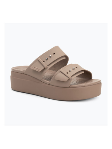 Дамски джапанки Crocs Brooklyn Low Wedge latte