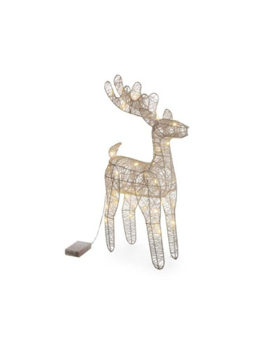 Светлинна декорация бял елен BRYANT