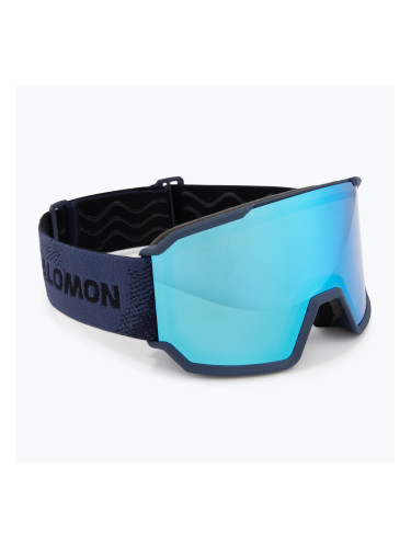 Скиорска маска Salomon S/View 3 dress blue/ml mid blue