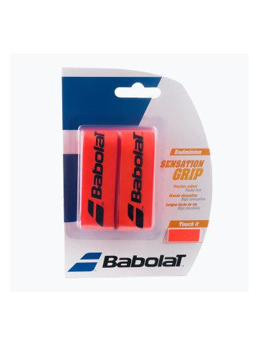 Обвивки за ракети за бадминтон BABOLAT bad.Grip Sensation x2 червени 154941