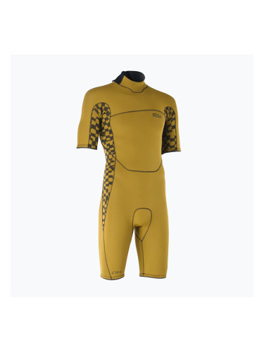 Мъжки неопреннов костюм за плуване ION Seek Core 2/2 mm Shorty Back Zip gold burst