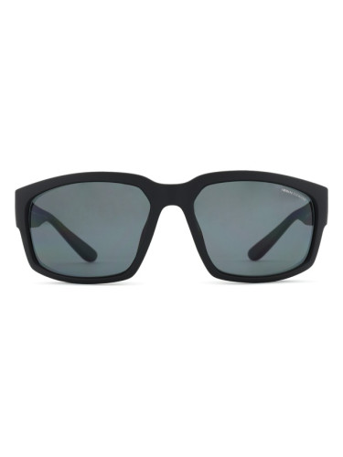 Armani Exchange 0AX4142SU 807887 61 - правоъгълна слънчеви очила, мъжки, черни, поляризирани