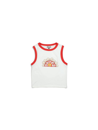 The Dudes Flowa Women Tank Top Off-White Жени - Тениски The Dudes - Offwhite - 101629-SS24-L - Size: L