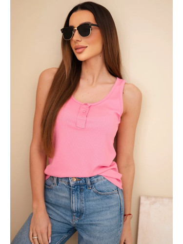 Дамски оребрен топ с презрамки