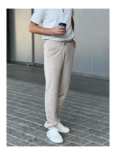 Мъжки чинос панталони с еластична талия