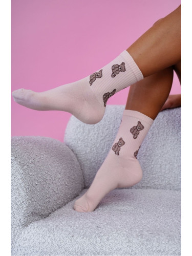 Milena Дамски чорапи Мече Розови