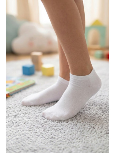 Детски бели чорапи до глезена Милена
