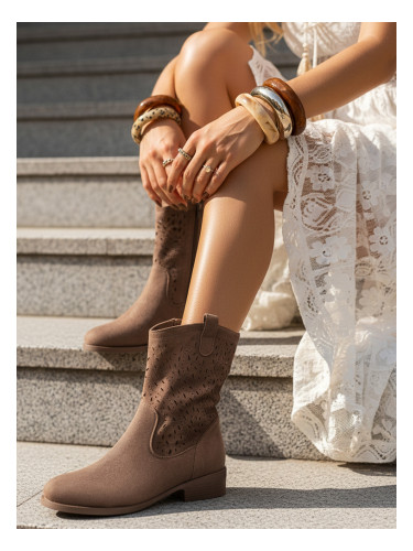 Дамски мокасини с метален вид