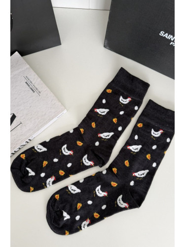 Мъжки чорапи Милена с мотив на пиле