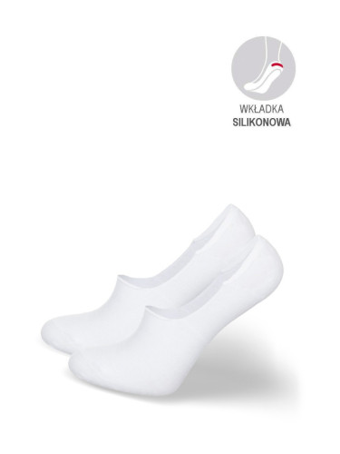 Мъжки бели бамбукови чорапи до глезена