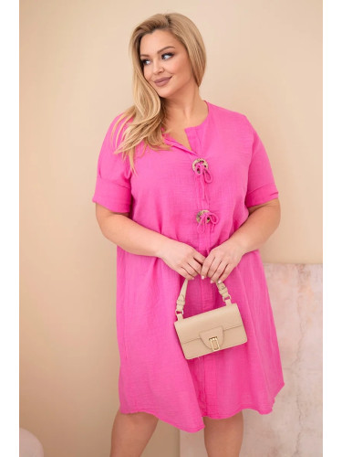 Дамска рокля plus size с връзки Kesi Włoski