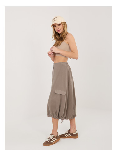 Кадифена пола, тъмнобежова