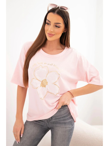 Оувърсайз блуза Kesi с флорален мотив