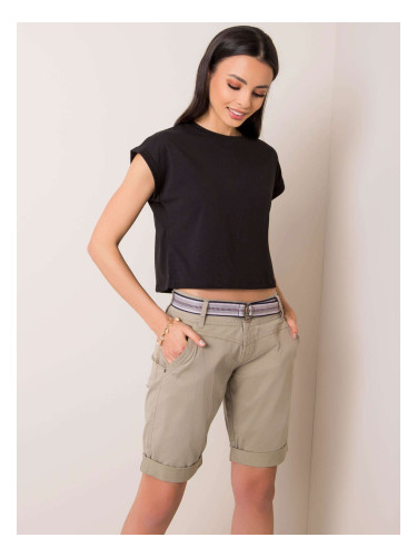 Маслиненозелени шорти с колан SUBLEVEL