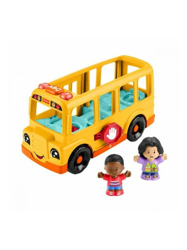 Фигурки на Герои Fisher-Price Little People-El autobús escolar-Vehículo de empuje musical HYT03