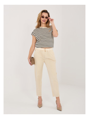 Светлобежови дамски панталони