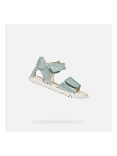 Детски сандали Geox Steppieup - тюркоазени