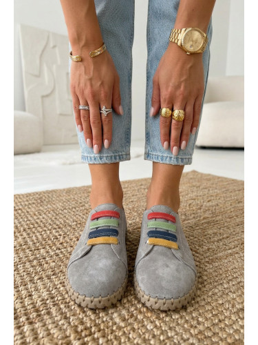 Дамски кожени мокасини Vinceza