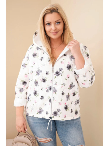 Дамско пролетно яке Kesi с флорален мотив