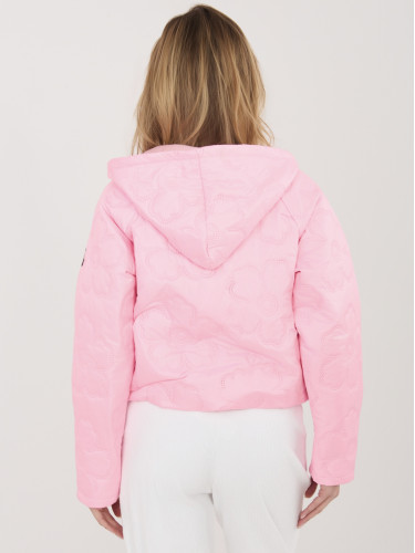 Розово дамско ватирано яке