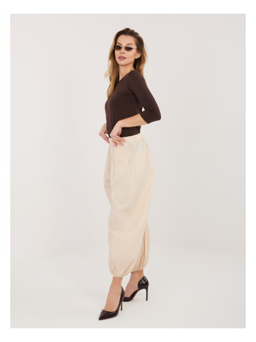 Светлобежови панталони Parachute RUE PARIS