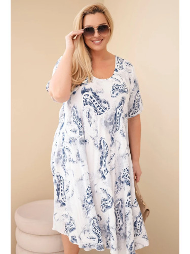 Дамска рокля от вискоза с големи размери Kesi